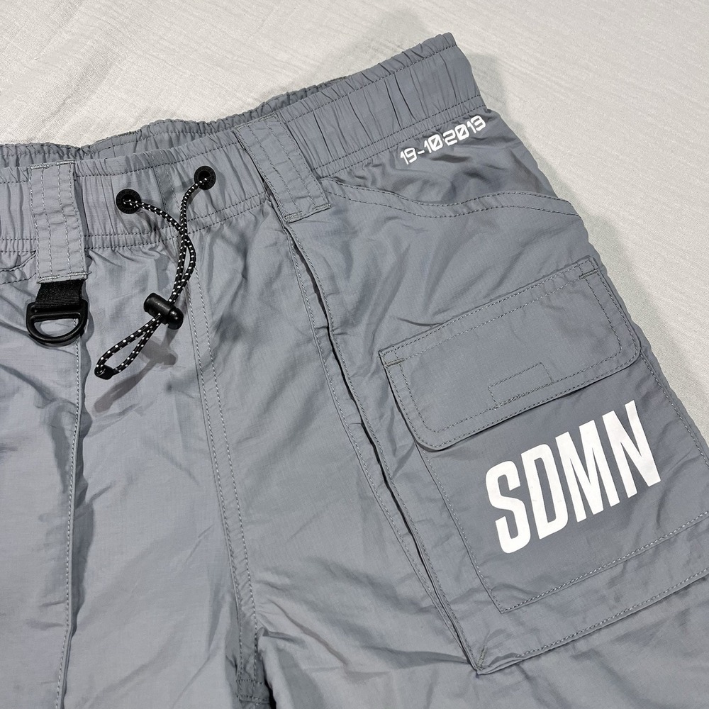 Sidemen‎ Clothing SDMN Cargo Shorts Small Football Performance Grey YouTube Gear